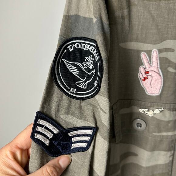 Rails Camouflage Button Down Shirt with Patches - Picture 6 of 11